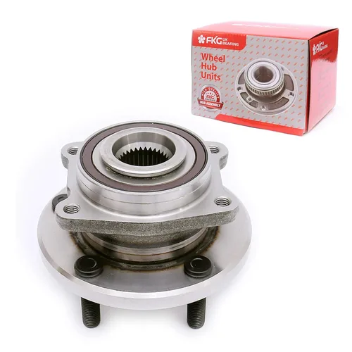 Vista 13 de FKG 513253 Conjunto de buje de cojinete de rueda delantera para A3 TT (Quattro), VW Tiguan Passat Jetta Golf CC EOS Beetle, brida de 4 pernos