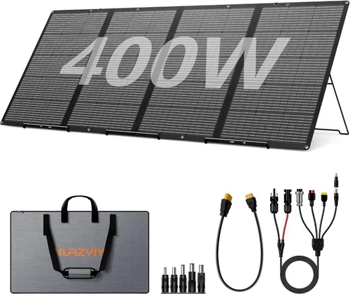 Vista 10 de Panel solar portátil de 80 vatios para estación de energía, IP67 impermeable plegable cargador solar con XT60 Anderson DC 0.315 in 7909 5521