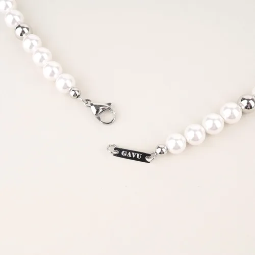 Vista 5 de GAVU Collar de perlas de concha para hombre