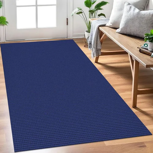 Vista 88 de EARTHALL Alfombra tejida de 2 x 3 pies, lavable para entrada, alfombra trenzada antideslizante, alfombra para puerta interior y exterior, alfombra