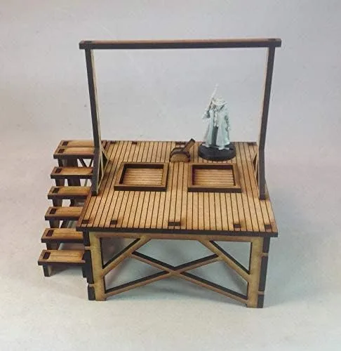 Vista 3 de Horca 1.102 in MDF Kit Tombstone Desperado Legends Old West Terrain Building