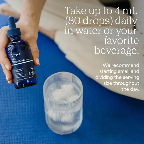 Vista 4 de Magnesio líquido iónico de Trace Minerals, 1, 1 Ionic magnesium chloride with high bioavailability. Supports 300 biochemical reactions and calm