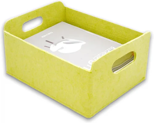 Vista 29 de Welaxy Cestas de almacenamiento plegables de fieltro, cubos de almacenamiento para estantes, caja de fieltro para niños, juguetes, revistas, libros