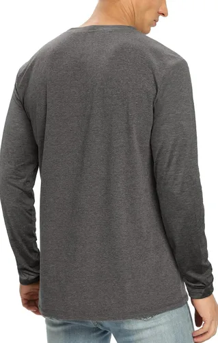 Vista 69 de NITAGUT Camiseta clásica de algodón para hombre con cuello redondo