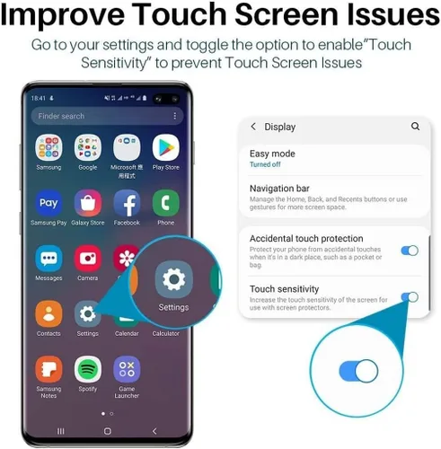 Vista 5 de Protector de pantalla de privacidad para Galaxy S21 Ultra, película de poliuretano termoplástico antiespía (funciona con huellas dactilares)