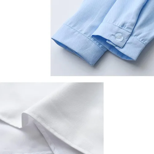Vista 5 de IDOPIP Trajes de otoño e invierno para niños pequeños, camisa de manga larga con corbatín + chaleco + pantalones largos, overoles