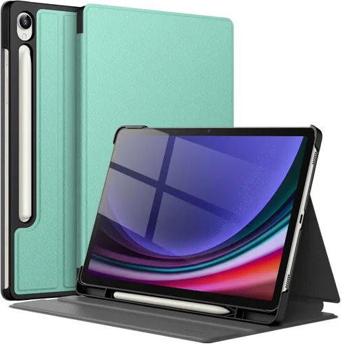 Vista 7 de JETech Funda para Samsung Galaxy Tab S9 de 11 pulgadas con soporte para S Pen, funda protectora delgada para tableta, visión multiángulo (negro)