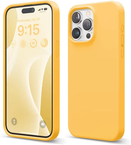 Vista 9 de elago Funda compatible con iPhone 15 Pro Max, de silicona líquida, funda protectora de cuerpo completo, a prueba de golpes, funda delgada
