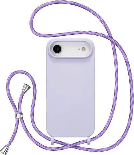 Vista 41 de ZTOFERA Funda para iPhone Air con correa, funda cruzada para teléfono con cordón ajustable para el cuello en los hombros, silicona suave a prueba