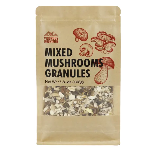 Vista 3 de VIGOROUS MOUNTAINS Granos de Champiñones Asados Variados para Cocinar Incluyendo Porcini Shiitakes Champiñones Ostras Champiñones Culinarios 108g