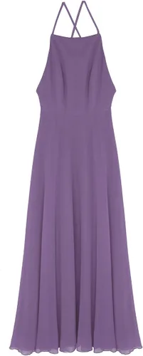 Vista 6 de YiZYiF - Vestido de fiesta de gasa para mujer, sin espalda