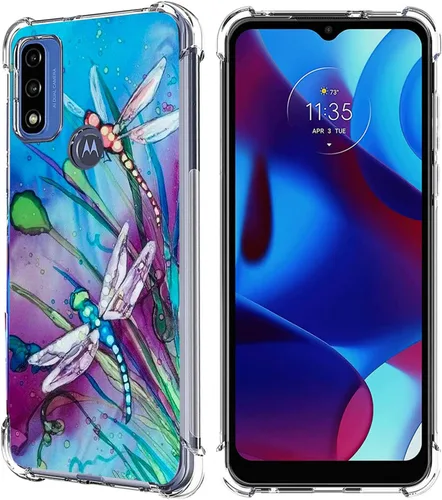 Vista 8 de Funda para Moto G Pure/Moto G Power 2022/Moto G Play 2023, colorida funda protectora de poliuretano termoplástico resistente a los arañazos