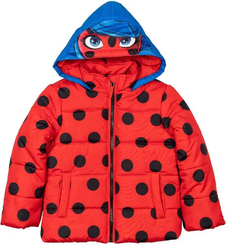 Vista 5 de Miraculous Ladybug - Abrigo de invierno con cremallera para niñas pequeñas a niños grandes
