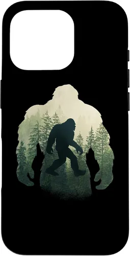 Vista 20 de Sasquatch Yeti Figure Nature Double Exposure Bigfoot Case for iPhone 17