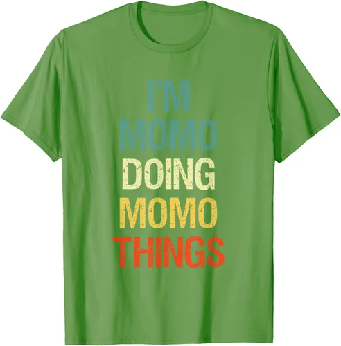 Vista 19 de I'M Momo Doing Momo Things - Camiseta de regalo con nombre personalizado, Negro, S