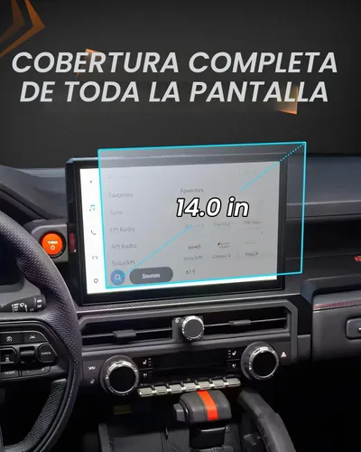 Vista 4 de CDEFG Protector de pantalla para Toyota 4Runner 2025 2026 – Vidrio templado mate antirreflejo de 14 pulgadas, accesorios para pantalla táctil