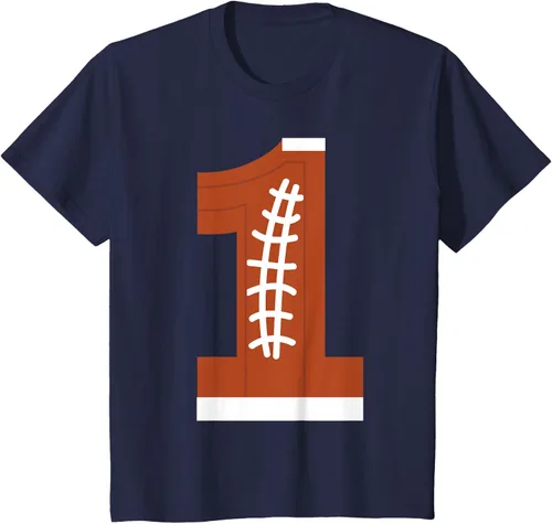 Vista 72 de 1st Birthday Football Ball Boys Camiseta de regalo de 1 año Negro