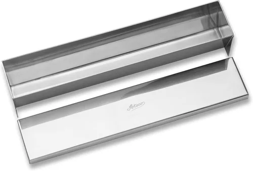 Vista 5 de Ateco Molde de terrina de acero inoxidable con tapa, fondo redondo, 9 x 2.25 pulgadas, plateado