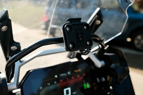 Vista 2 de Zumo XT1 XT2 - Soporte de aluminio para motocicleta con GPS para África Twin / R1200/R1250 GS/GSA/Tenere 700 / Super Tenere/Tuareg 660/KLR (1.102 in)