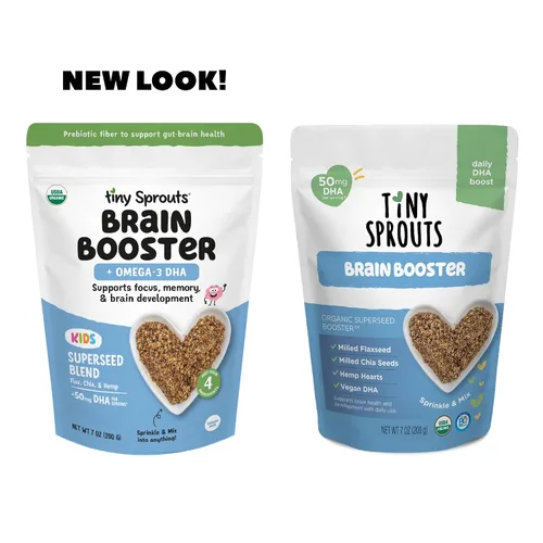 Vista 3 de Superseed Chía, Linaza y Corazones de Cáñamo Molidos Orgánicos Potenciador Cerebral con Omega-3 DHA Vegano, Fibra Prebiótica, Proteína, Semillas Sin