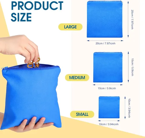 Vista 3 de 12 bolsas de almacenamiento de joyas de plata con cremallera antideslustre, bolsas de protección de plata para joyas, bolsas de prevención