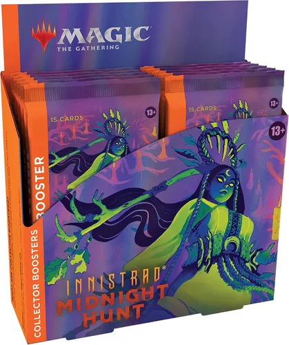 Vista 7 de Magic: The Gathering Innistrad: Midnight Hunt Collector Booster Box 12 paquetes (180 cartas mágicas)