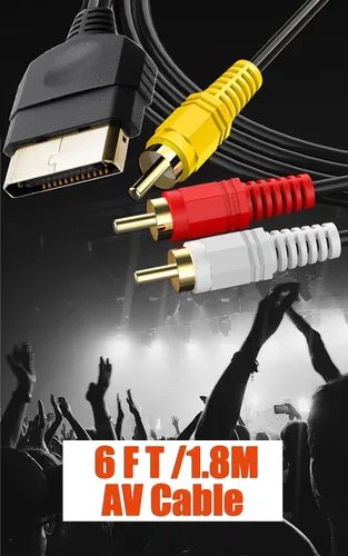 Vista 4 de Cable AV de 6 pies y cable de alimentación de CA de 5 pies para Xbox