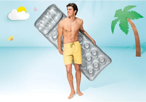 Vista 5 de Intex 58894EP - Colchón francés de 18 bolsillos para tumbona de piscina con reposacabezas