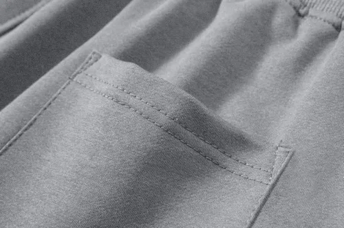 Vista 5 de CRYSULLY Pantalones cortos de algodón para hombre con bolsillos con cremallera