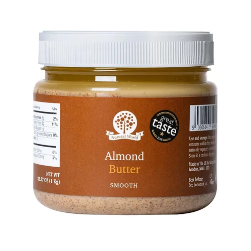 Vista 9 de Nutural World - Mantequilla de nuez de almendras crujientes 6 onzas (6.00 oz) Ganadora del premio Great Taste - 100% puro de un solo ingrediente