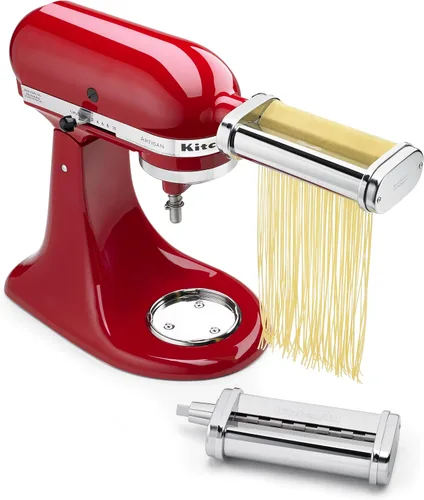 Vista 8 de KitchenAid KSMPDX Pasta Deluxe Set de accesorios para batidora, acero inoxidable, 5 piezas (paquete de 1) Fits all KitchenAid Stand Mixers