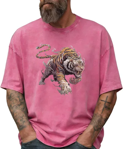 Vista 13 de domirica Camisas holgadas lavadas para hombre, sólidas, 100% algodón, camisetas cuadradas, ropa de fitness vintage, ropa de calle para gimnasio