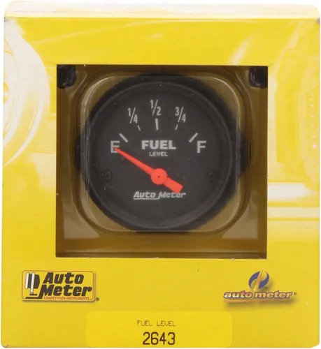 Vista 2 de AUTO METER 2643 Z-Series Medidor de Nivel de Combustible Eléctrico, 2 1/16" - Barrido Corto/Eléctrico