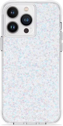 Vista 5 de Case-Mate Funda para iPhone 14 Pro - Gemas florales - Con protección contra caídas de 10 pies y carga inalámbrica - Funda de lujo con diamantes
