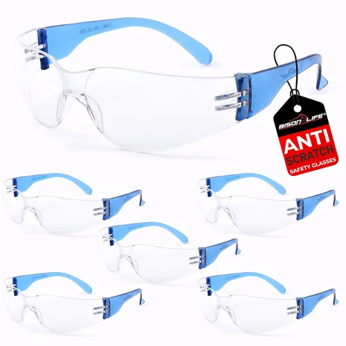 Vista 16 de BISON LIFE Gafas de seguridad surtidas para hombres y mujeres ANSI Z87.1