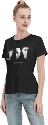 Vista 4 de Soda Stereo T Shirt Woman's Summer Tee Casual Short Sleeve T-Shirts