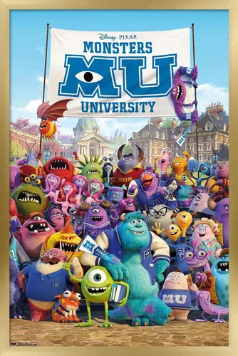 Vista 13 de Trends International Disney Pixar Monsters University - One Sheet Wall Poster, 14.725" x 22.375", Barnwood Framed Version