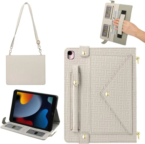 Vista 148 de Funda tipo bolso para iPad mini de 5ª/4ª/3ª/2ª/1ª generación de 7.9 pulgadas, Techcircle funda ligera tipo folio con soporte bandolera con billetera