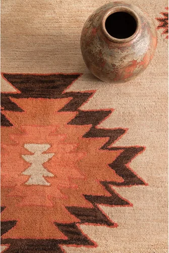 Vista 7 de nuLOOM Alfombra Shyla copetuda a mano, 9 x 12 pulgadas, color beige