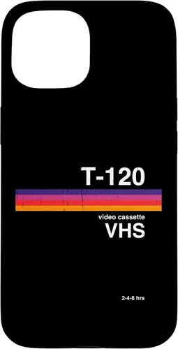 Vista 6 de Funda para disfraz de nostalgia retro para iPhone 16 con gráficos de cinta VHS de los años 80 y 90