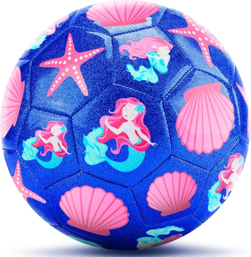 Vista 7 de Soccer Balls Size 3 for Girls Soccer Ball for Kids Aged 4-6 6-8 Beginners Outdoors Sports Ball Recreation Playing Ball Birthday Christmas Back to