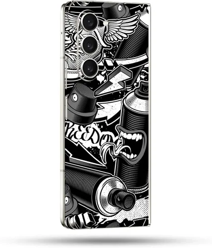 Vista 5 de MightySkins Skin compatible con Samsung Galaxy Z Fold 5 - Puppy Fall Funda protectora de vinilo duradera y única Fácil de aplicar, quitar