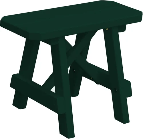 Vista 93 de Furniture Barn USA Pine - Banco tradicional de 2 pies, color negro