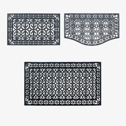 Vista 12 de A1 Home Collections - Alfombra grande para puerta, de goma natural, 24”x57”, ideal para entrada, limpia zapatos de suciedad y mugre, alfombra