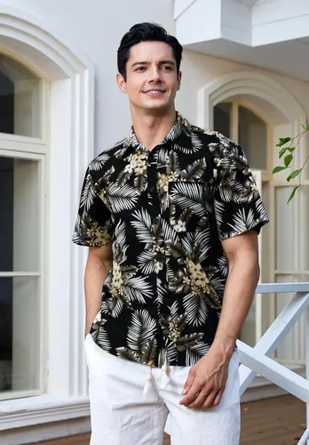 Vista 6 de Camisa hawaiana para hombre, de manga corta, con botones, casual, verano, tropical, playa, Aloha para hombres, fiesta hawaiana