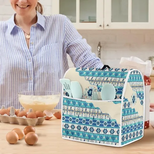 Vista 4 de Aztec Kitchen Aid - Cubierta para batidora de cocina, tamaño S, a prueba de polvo, compatible con batidora de soporte de 5 a 8 cuartos de galón