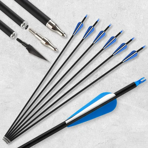 Vista 4 de Recurve Bow and Arrow Set for Adults, 30–40lbs Right-Handed Archery Kit with Carbon Arrows & Accessories for Outdoor Target Practice