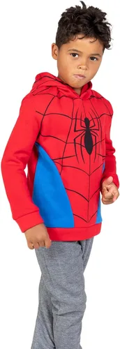 Vista 2 de Marvel Vengadores Spiderman - Sudadera con capucha de forro polar para niños pequeños a grandes