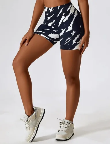 Vista 2 de Pantalones cortos de entrenamiento para mujer, sin costuras, cintura alta, amplifican el gimnasio, yoga, atléticos, pantalones cortos
