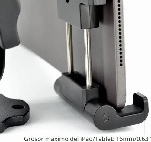 Vista 6 de VAUBORTTI Base de taladro de aluminio resistente para tableta, para tablet iPad Pro/Mini, soporte para iPad Pro/Mini, soporte para iPad Pro y Mini